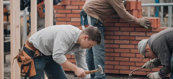 Construcción profesional de viviendas y espacios comerciales.